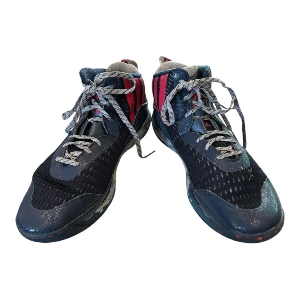 Adidas Men's J John Wall 1 Navy Red Signature Retired Sneakers 11